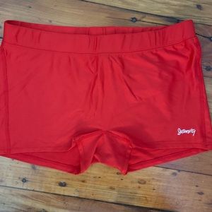 Red Spandex Shorts